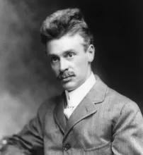 Portrait photograph of Hiram Percy Maxim, co-founder of the American Radio Relay League, taken circa 1914.